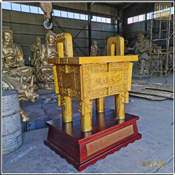 鑄銅關公 廣場大型黃銅鼎