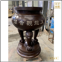 鑄銅關(guān)公 仿古銅香爐價格批發(fā)