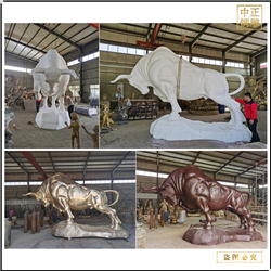 鑄銅關公 6米大型開荒銅牛鑄造廠家