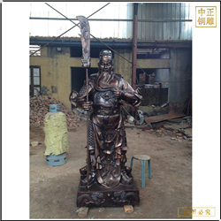 鑄銅關(guān)公 黑臉關(guān)公雕塑價格