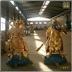 鑄銅關公 彩繪鑄銅韋陀鑄造廠