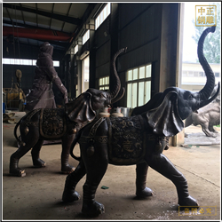 鑄銅關(guān)公 酒店門口銅雕大象鑄造價(jià)格