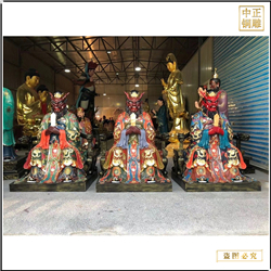 鑄銅關(guān)公 寺廟純銅龍王雕塑