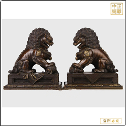 鑄銅關公 黃銅小號獅子鑄造