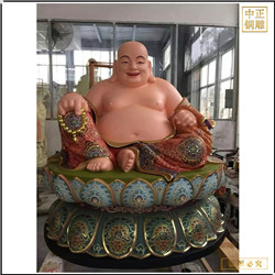 鑄銅關公 廠家鑄造彌勒佛雕像