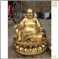 鑄銅關公 廠家直銷大型室外彌勒佛銅像