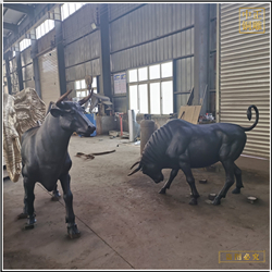 鑄銅關公 訂購大號仿真銅牛雕塑