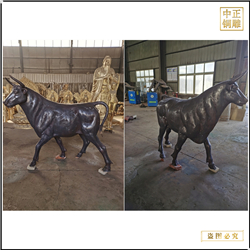 鑄銅關公 奮發銅牛批發零售