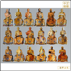 鑄銅關公 景區十八羅漢銅雕塑