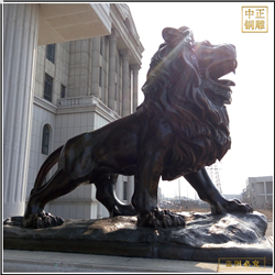 鑄銅關公 酒店銅獅子鑄造廠家