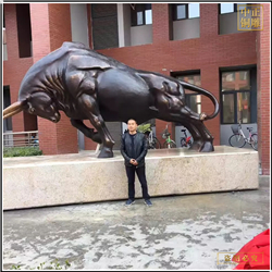 鑄銅關公 銅牛雕塑擺件價格