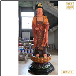 鑄銅關公 大型觀音菩薩雕塑鑄造廠家