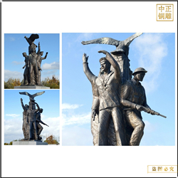 鑄銅關公 室外大型園林人物雕塑鑄造