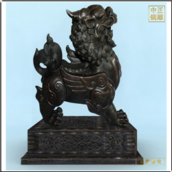 鑄銅關公 室外銅貔貅擺件