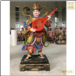 鑄銅關公 廟宇鑄銅四大天王佛像擺件