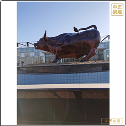 鑄銅關公 大型鎏金銅牛定做廠