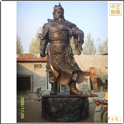 鑄銅關公 落地站像關二爺銅像