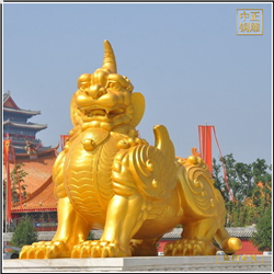 鑄銅關公 室外大型銅貔貅雕塑