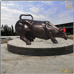 鑄銅關公 室外銅牛鑄造廠家