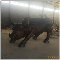 鑄銅關公 現貨供應銅牛雕塑