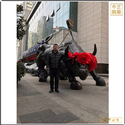 鑄銅關公 純銅鑄造華爾街牛
