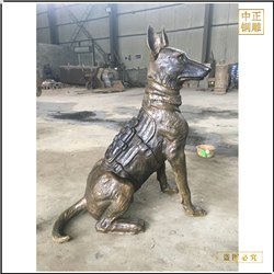 鑄銅關公 牧羊犬動物銅雕塑鑄造