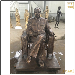 鑄銅關公 坐像名人人物銅雕塑鑄造