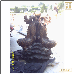 鑄銅關公 裝飾銅魚雕塑鑄造