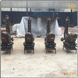 鑄銅關公 制作銅魚雕塑廠家