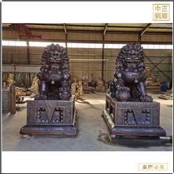 鑄銅關公 銅獅子加工制作