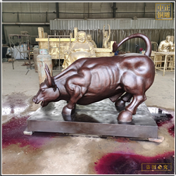 鑄銅關公 定制銅牛雕塑價格
