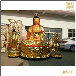 鑄銅關公 大型銅雕觀音廠家