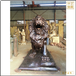 鑄銅關公 銅獅子小區門口擺件鑄造價格