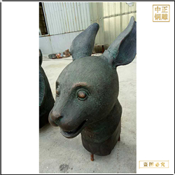 鑄銅關公 十二生肖雕塑擺件