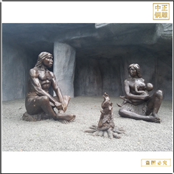 鑄銅關公 馬壩人烤火銅雕塑制作