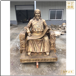 鑄銅關公 純銅忽必烈人物雕塑鑄造
