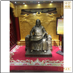 鑄銅關公 少數民族忽必烈人物雕塑