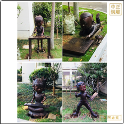 鑄銅關公 各種公園小孩銅雕塑