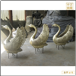 鑄銅關(guān)公 銅天鵝擺件鑄造