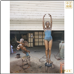 鑄銅關(guān)公 西方人物雕塑