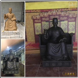 鑄銅關公 古代皇帝人物雕塑