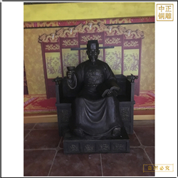 鑄銅關公 古代皇帝銅像