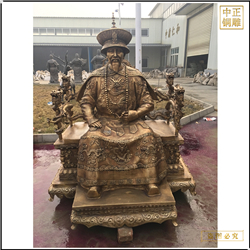 鑄銅關公 古代皇帝銅雕鑄造