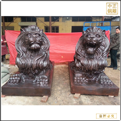 鑄銅關公 銀行門前鑄銅匯豐獅子