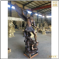 鑄銅關公 西方人女神雕塑