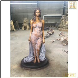 鑄銅關公 西方人物別墅擺件