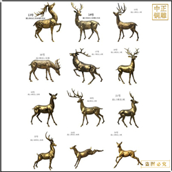 鑄銅關公 銅鹿雕塑批發廠家