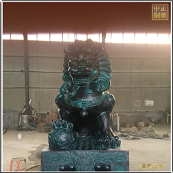 鑄銅關公 園林青銅獅子雕塑