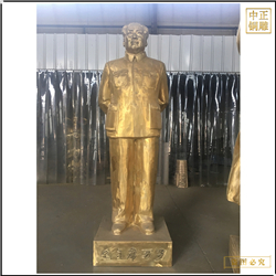 鑄銅關公 貼金名人人物銅雕塑