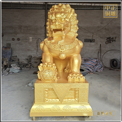 鑄銅關(guān)公 鑄銅獅子雕塑